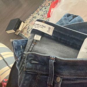 Abercrombie& Fitch skinny ankle high rise Curve love jeans